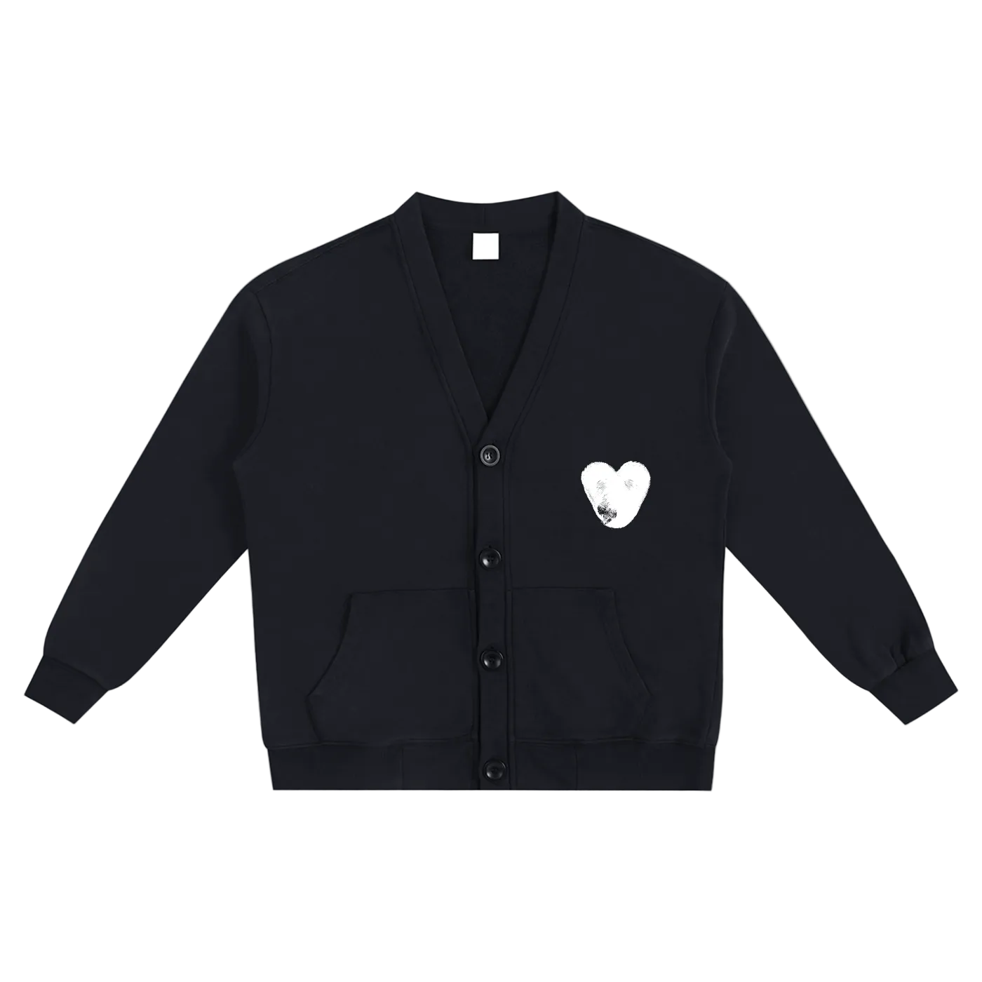 HEARTPRINT CARDIGAN