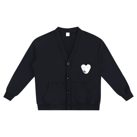 HEARTPRINT CARDIGAN