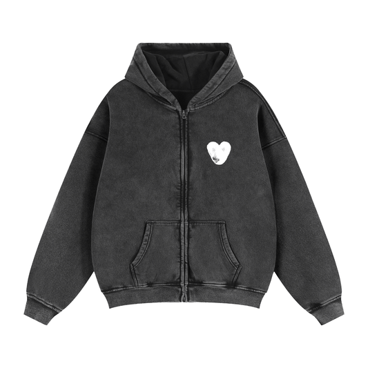HEARTPRINT ZIP UP